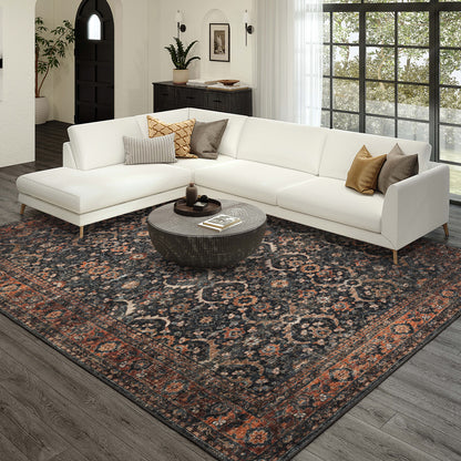 Dalyn Rugs Jericho  Charcoal  Traditional
