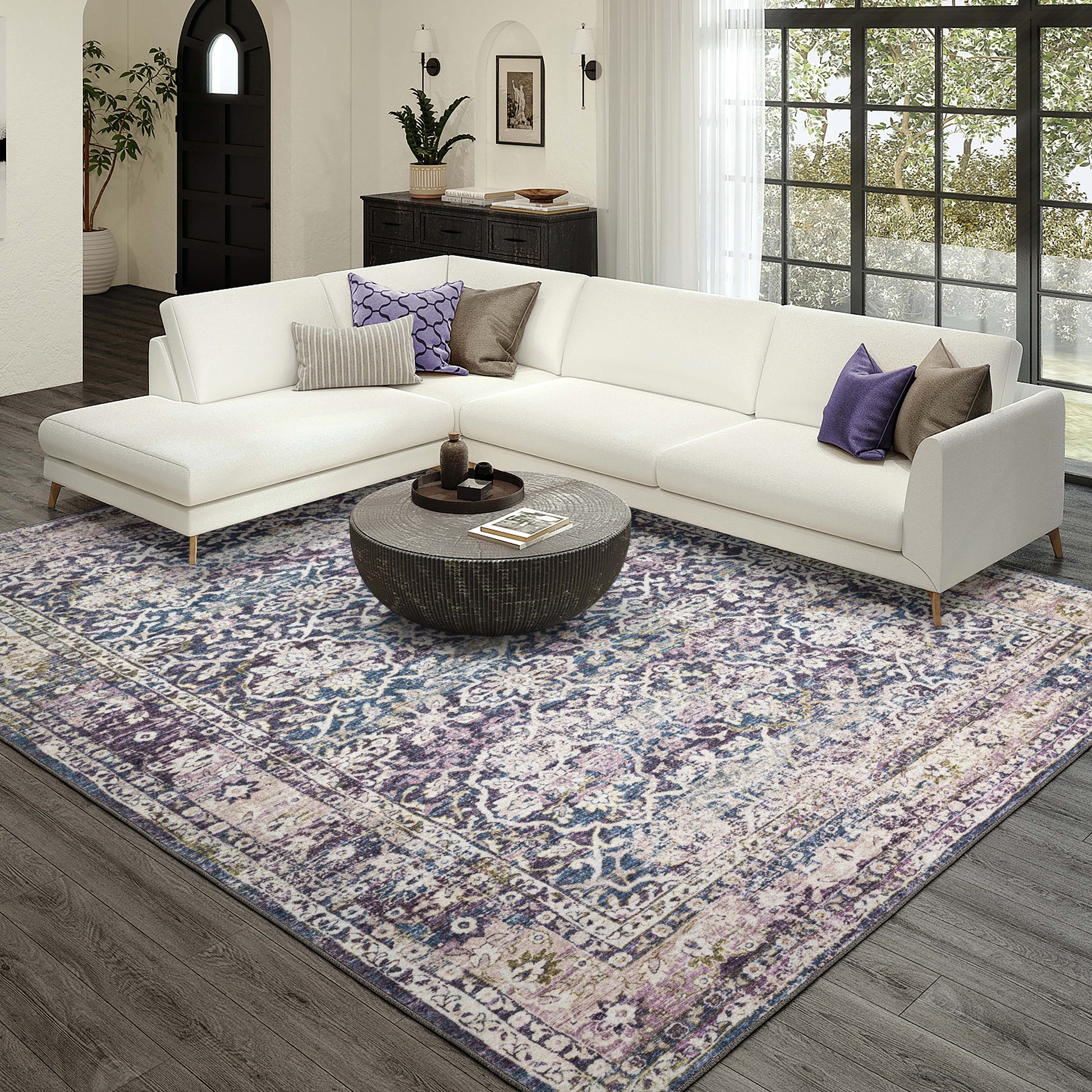Dalyn Rugs Jericho  Violet  Traditional