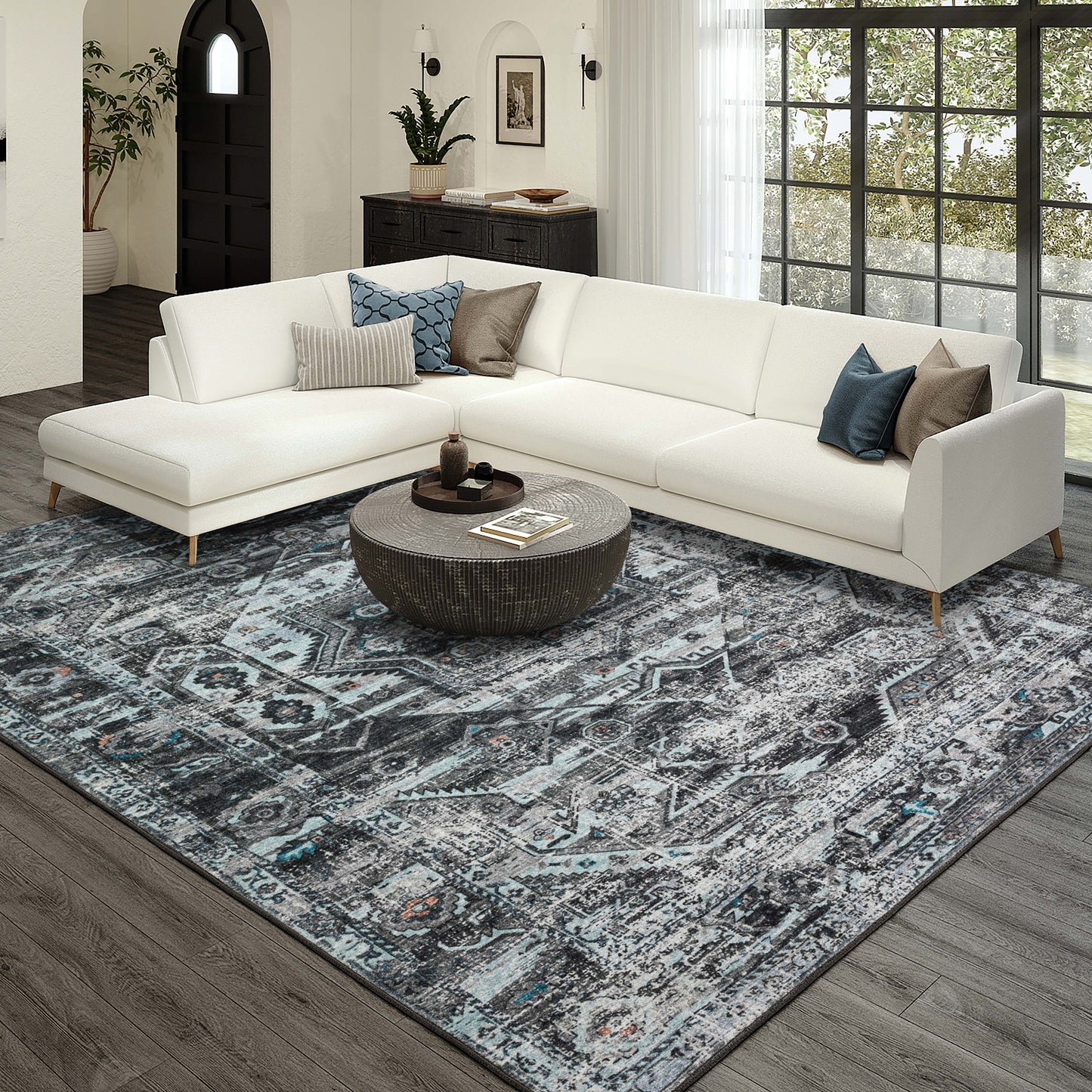 Dalyn Rugs Jericho  Steel  Traditional