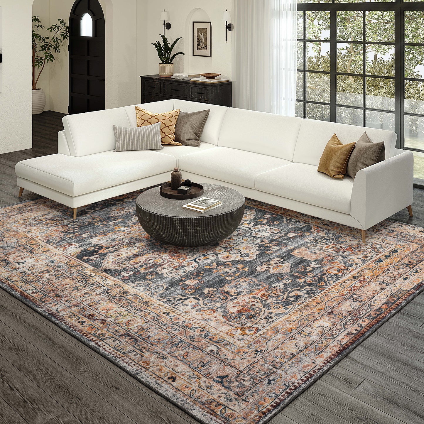 Dalyn Rugs Jericho  Charcoal  Traditional