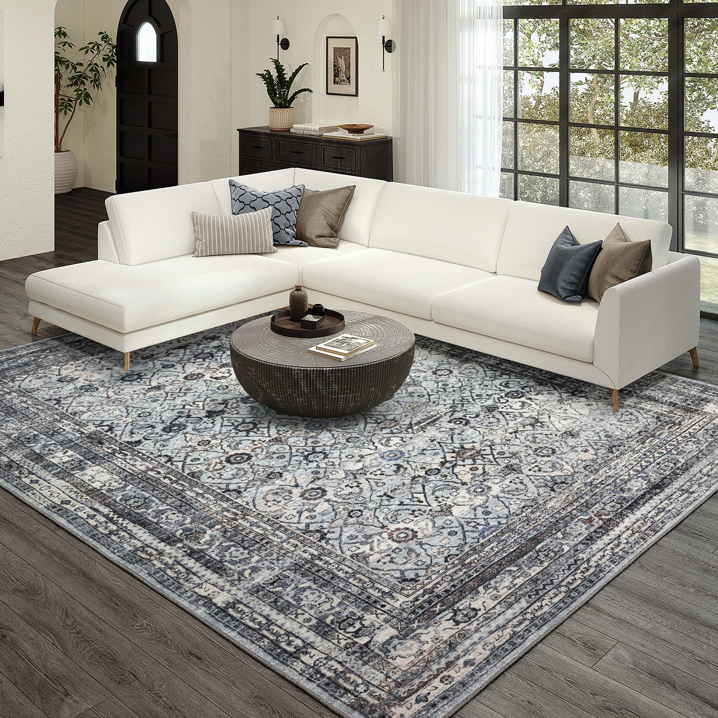 Dalyn Rugs Jericho  Pewter  Traditional