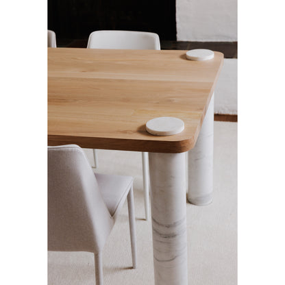 Moes Home Dining Tables Century White Modern Furniture
