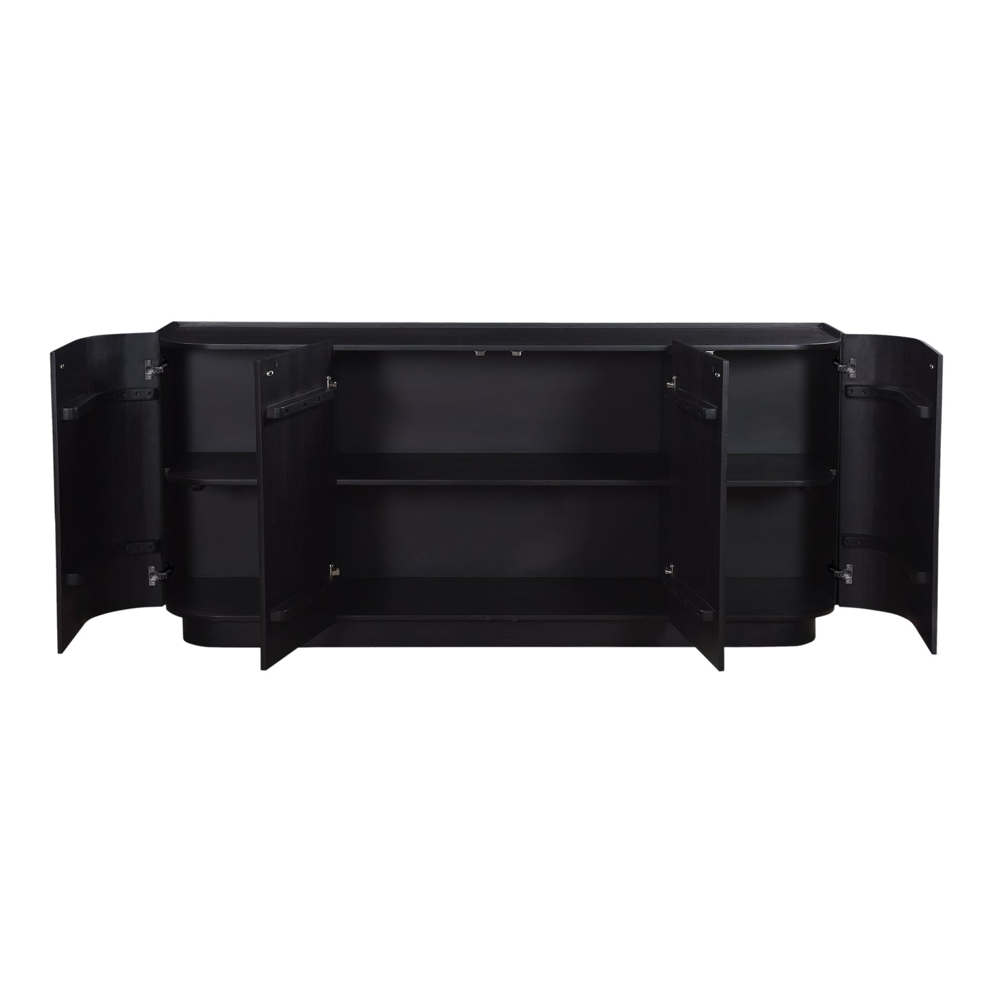 Moes Home Sideboards Povera Black Contemporary Furniture