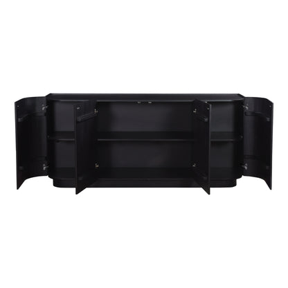 Moes Home Sideboards Povera Black Contemporary Furniture