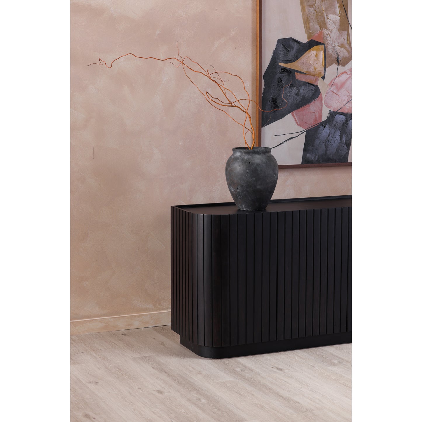Moes Home Sideboards Povera Black Contemporary Furniture