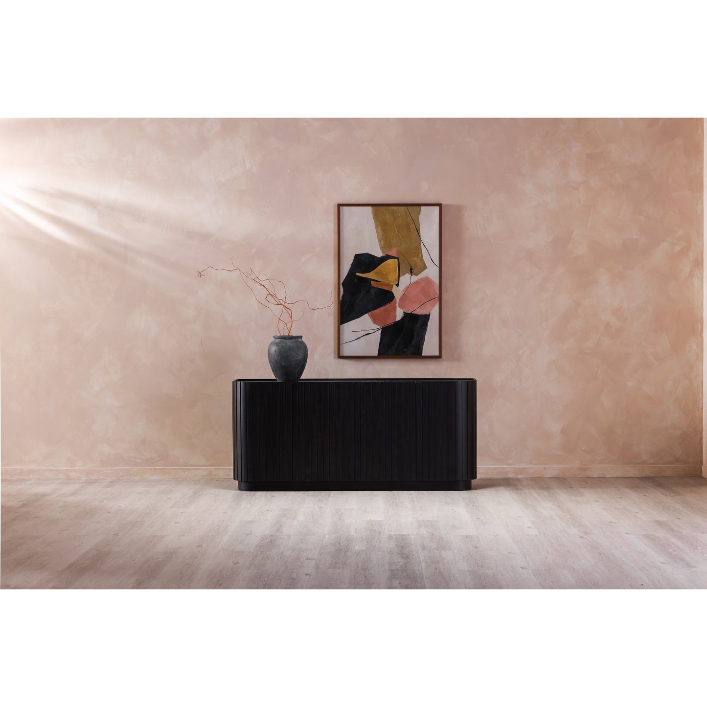 Moes Home Sideboards Povera Black Contemporary Furniture