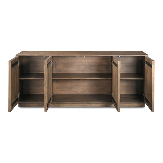 Moes Home Sideboards Bowen Brown Contemporary Furniture Rug