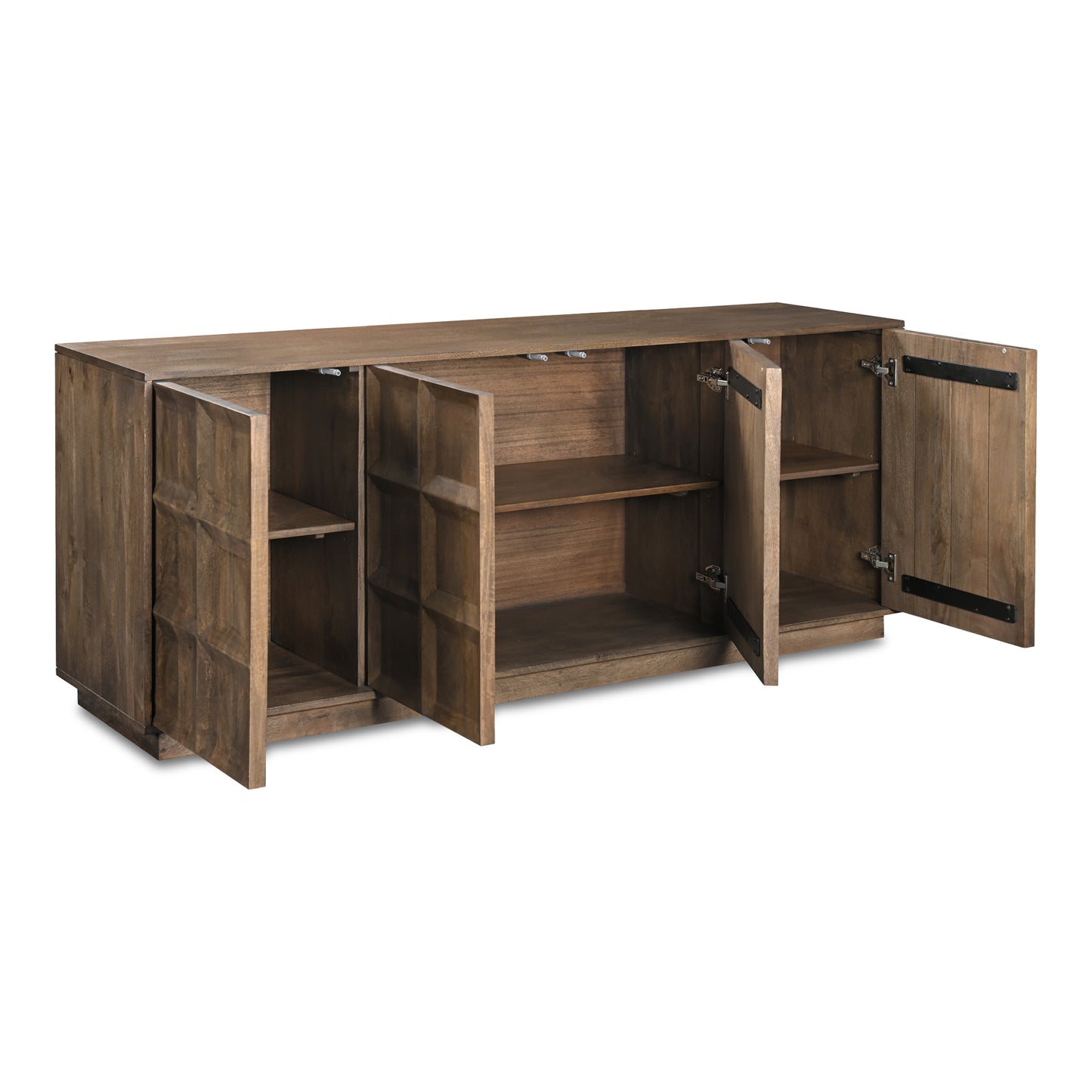 Moes Home Sideboards Bowen Brown Contemporary Furniture Rug