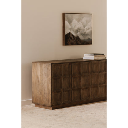 Moes Home Sideboards Bowen Brown Contemporary Furniture Rug