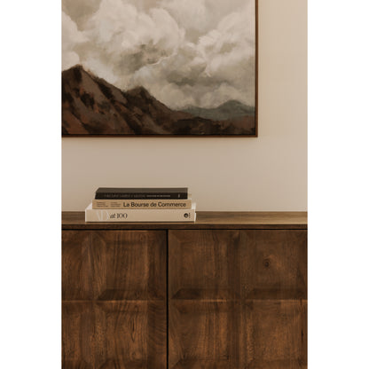 Moes Home Sideboards Bowen Brown Contemporary Furniture Rug