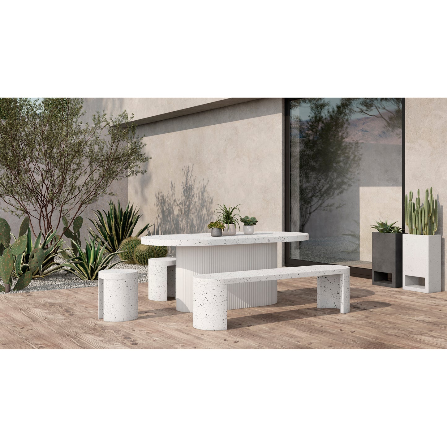 Moes Home Dining Tables Lyon Grey Contemporary Furniture