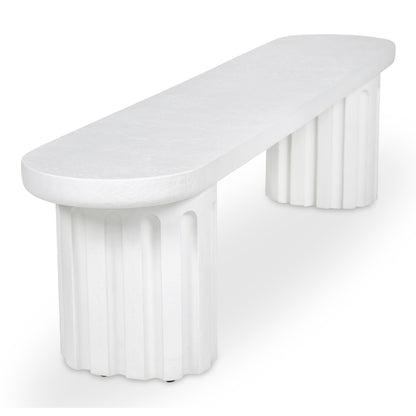Moes Home Dining Benches ERIS White Contemporary Furniture