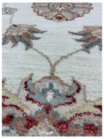 Artisan Zara Ivory Red Traditional Knotted Rug - Rugs - Artisan - Atlanta Designer Rugs
