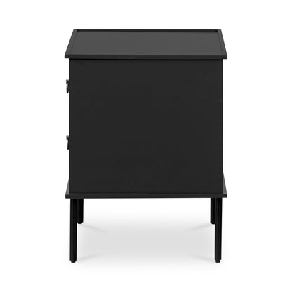 Moes Home Nightstands REAGAN Black Contemporary Furniture Rug
