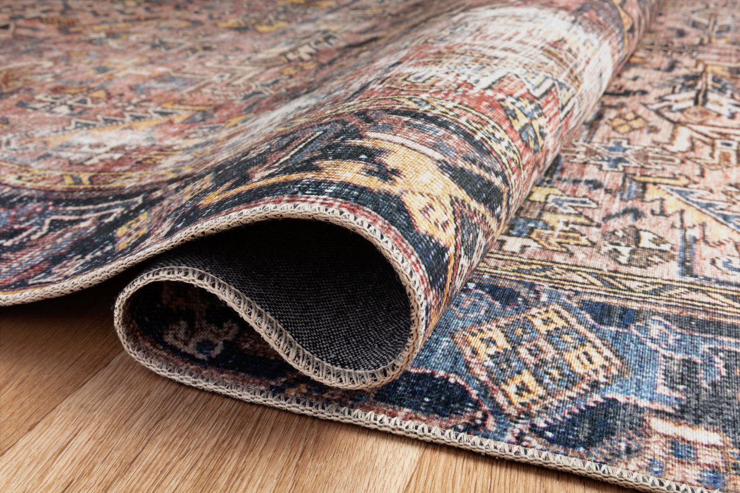 Chris Loves Julia x Loloi Jules  Terracotta Multi Traditional