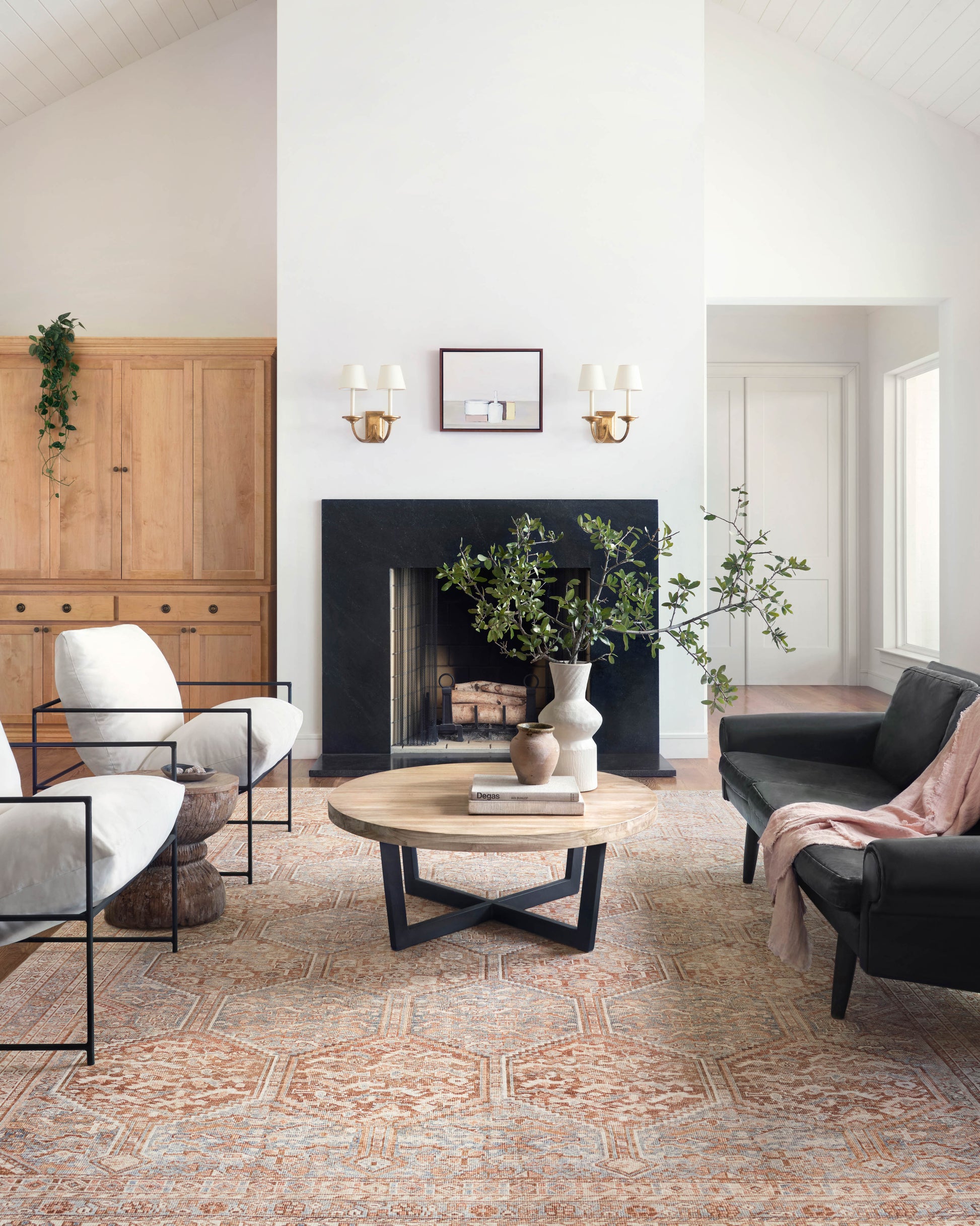 Chris Loves Julia x Loloi Jules  Tangerine Mist Traditional