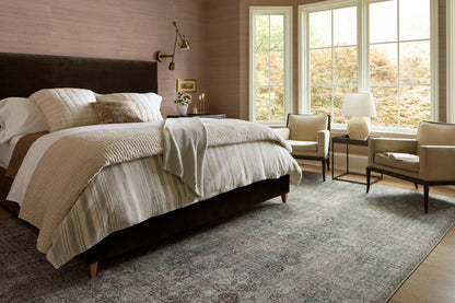 Chris Loves Julia x Loloi Jules  Emerald Antique Ivory Traditional