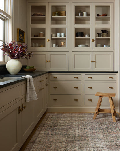 Chris Loves Julia x Loloi Jules  Ink Terracotta Traditional