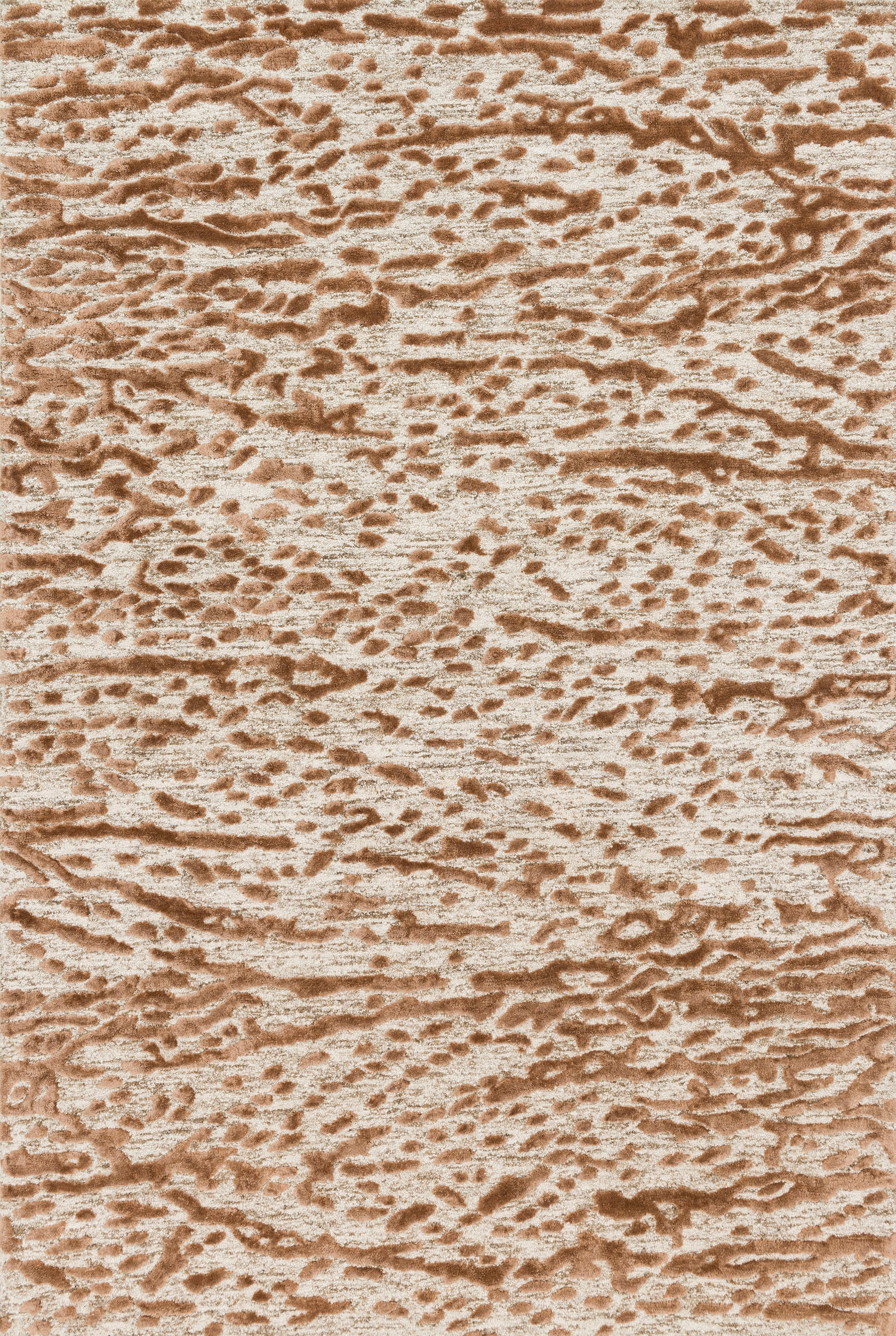 Loloi Juneau  Oatmeal Terracotta Contemporary