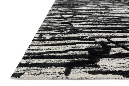 Loloi Juneau  Ivory Black Contemporary