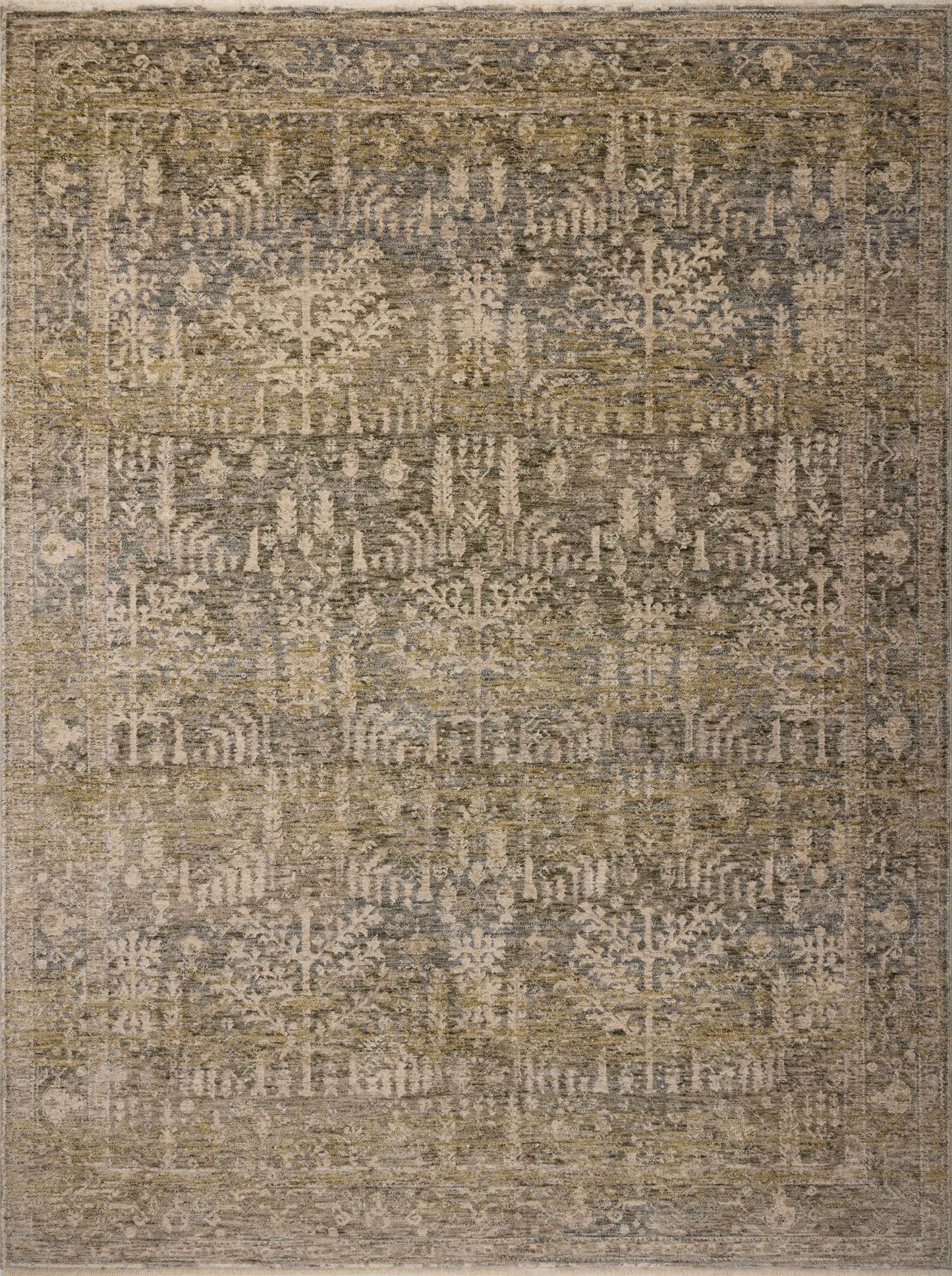 Magnolia Home by Joanna Gaines x Loloi Junie  Moss Natural Traditional