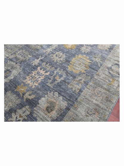 Limited Jimbour JIM - 101 WATER BLUE Transitional Knotted Rug - Rugs - Limited - Atlanta Designer Rugs
