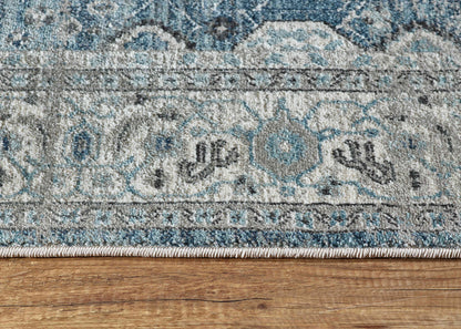 Dynamic Rugs Juno 6881 Light Blue Transitional Machine-Made Rug