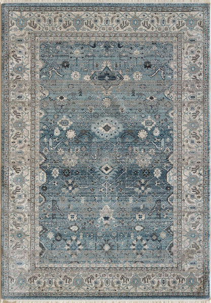 Dynamic Rugs Juno 6881 Light Blue Transitional Machine-Made Rug