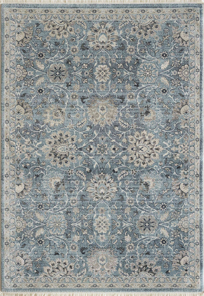 Dynamic Rugs Juno 6883 Light Blue Transitional Machine-Made Rug
