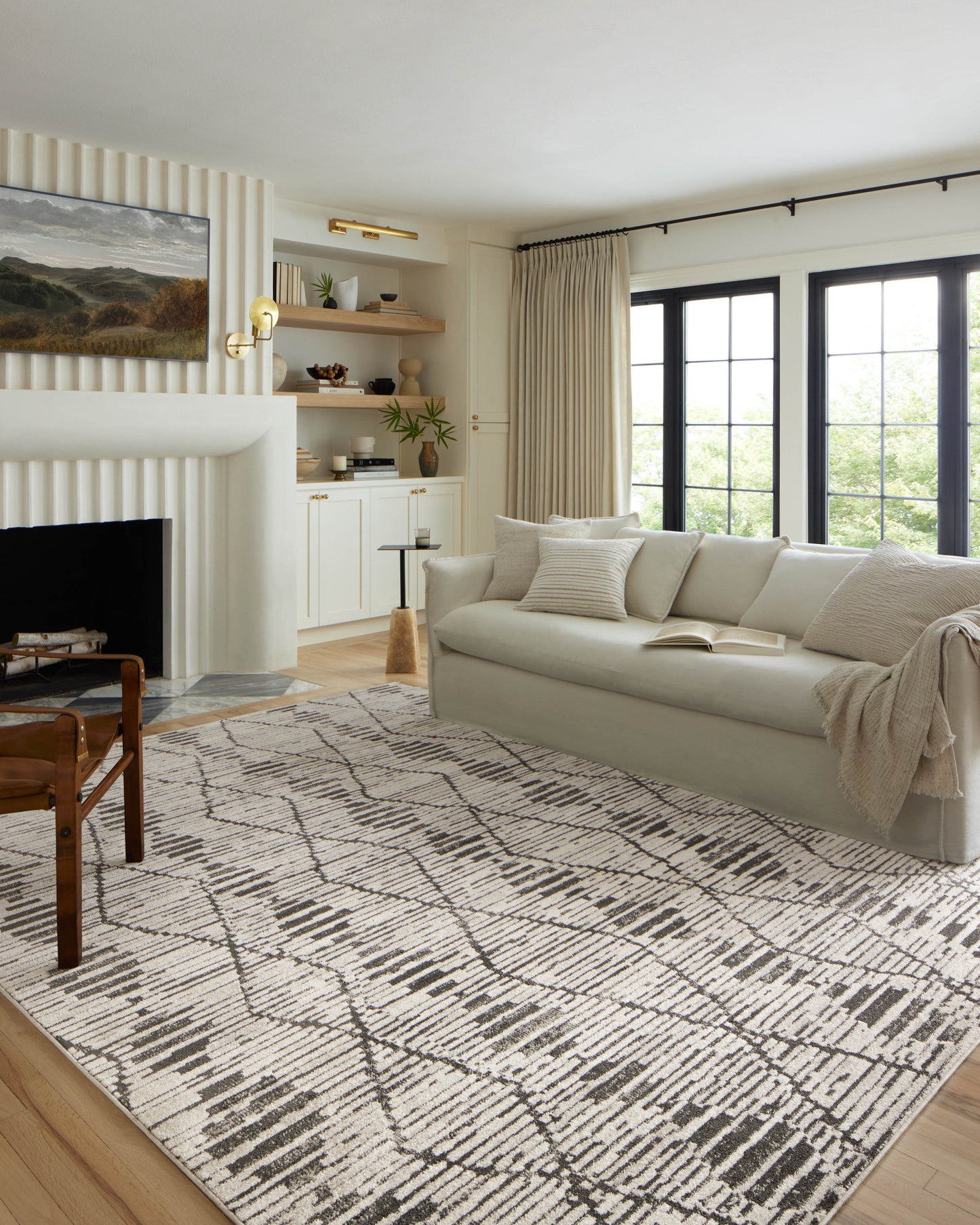 Loloi II Kamala  Charcoal Dove Transitional