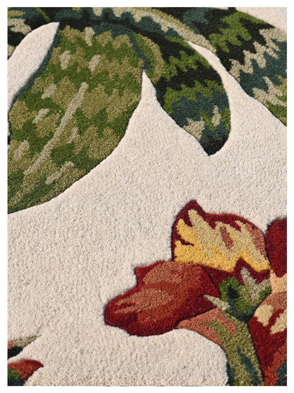 KAS Cove 3001 Ivory Florals & Tropicals Rug - Rugs - KAS - Atlanta Designer Rugs