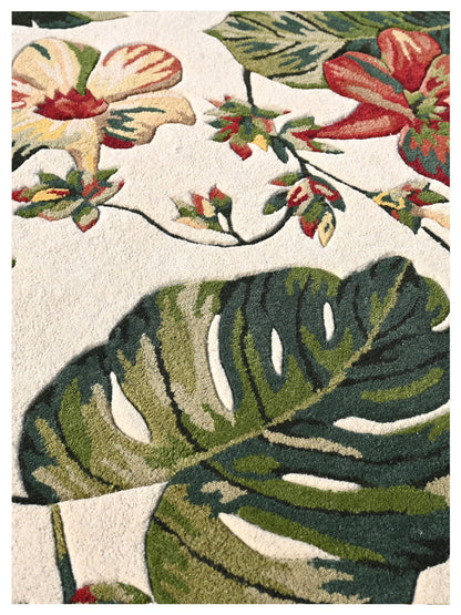 KAS Cove 3001 Ivory Florals & Tropicals Rug - Rugs - KAS - Atlanta Designer Rugs