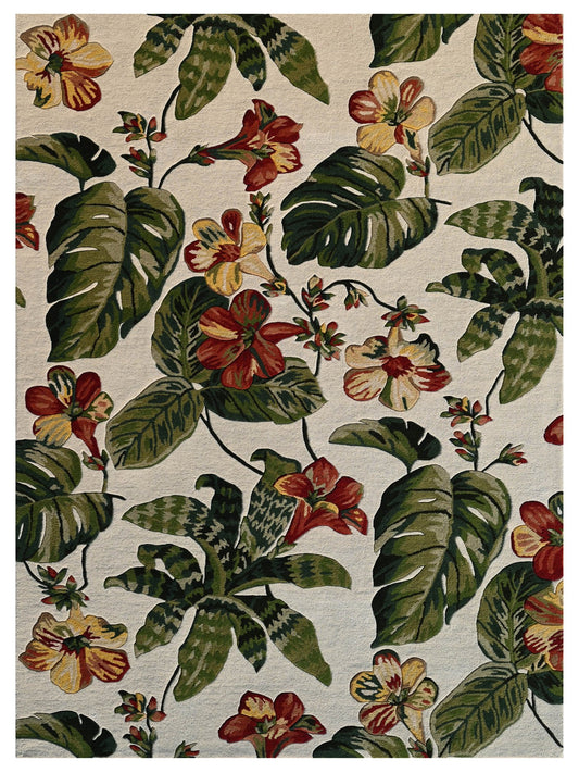 KAS Cove 3001 Ivory Florals & Tropicals Rug - Rugs - KAS - Atlanta Designer Rugs