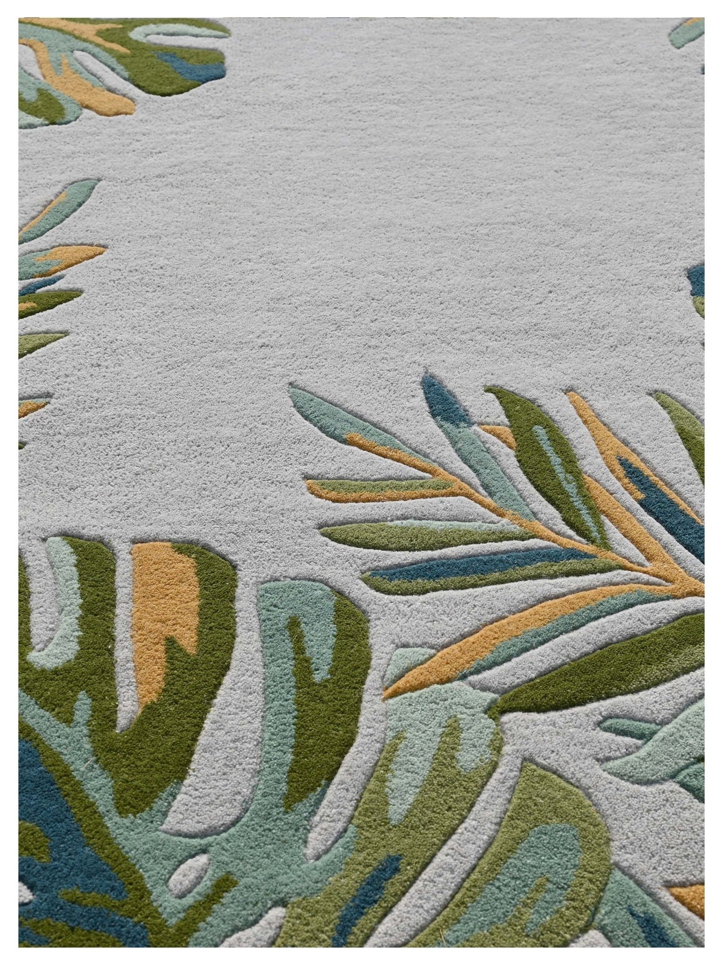 KAS Cove 3003 Grey Green Florals & Tropicals Rug - Rugs - KAS - Atlanta Designer Rugs