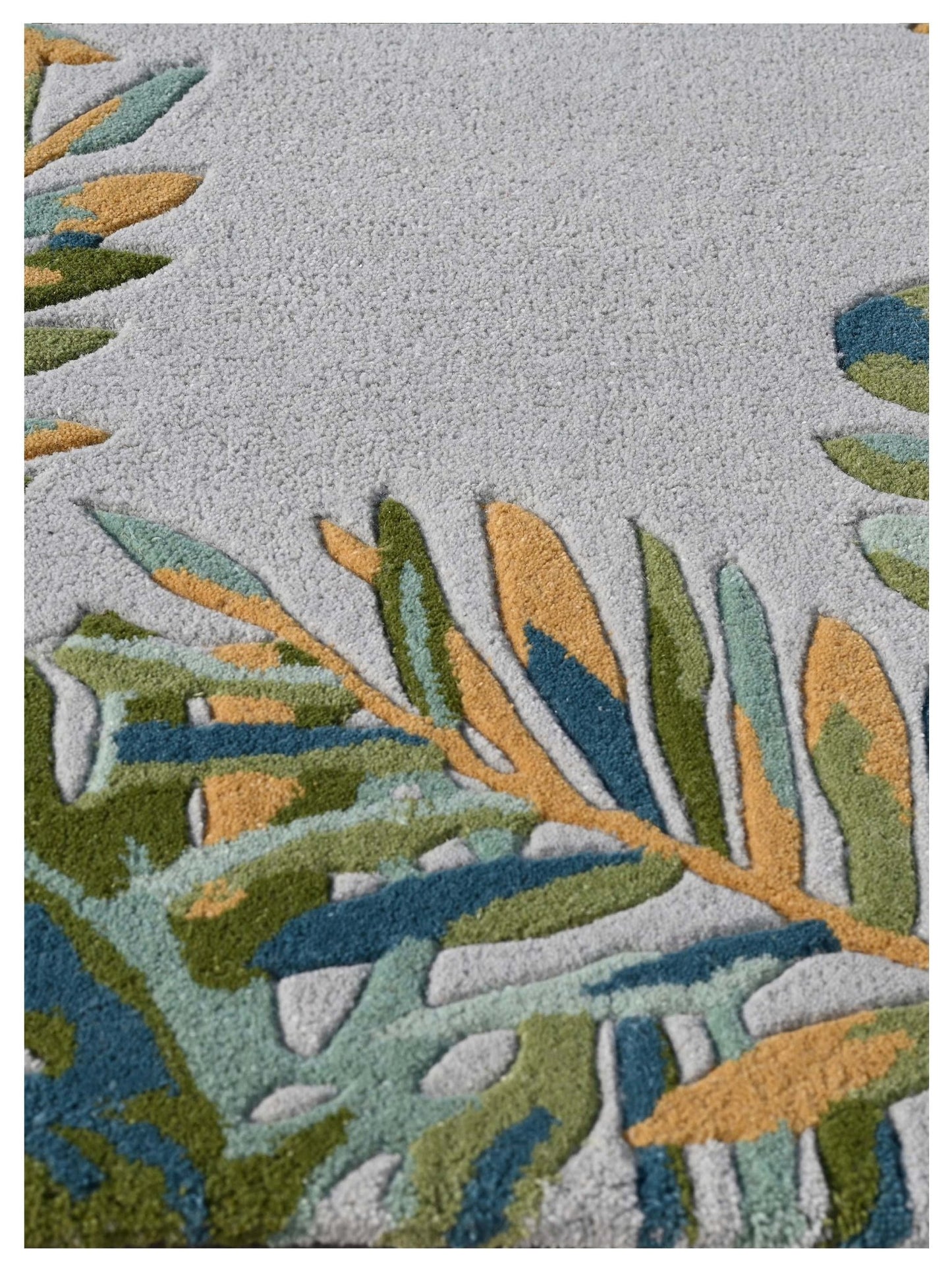 KAS Cove 3003 Grey Green Florals & Tropicals Rug - Rugs - KAS - Atlanta Designer Rugs