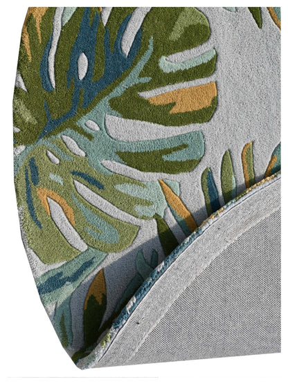 KAS Cove 3003 Grey Green Florals & Tropicals Rug - Rugs - KAS - Atlanta Designer Rugs