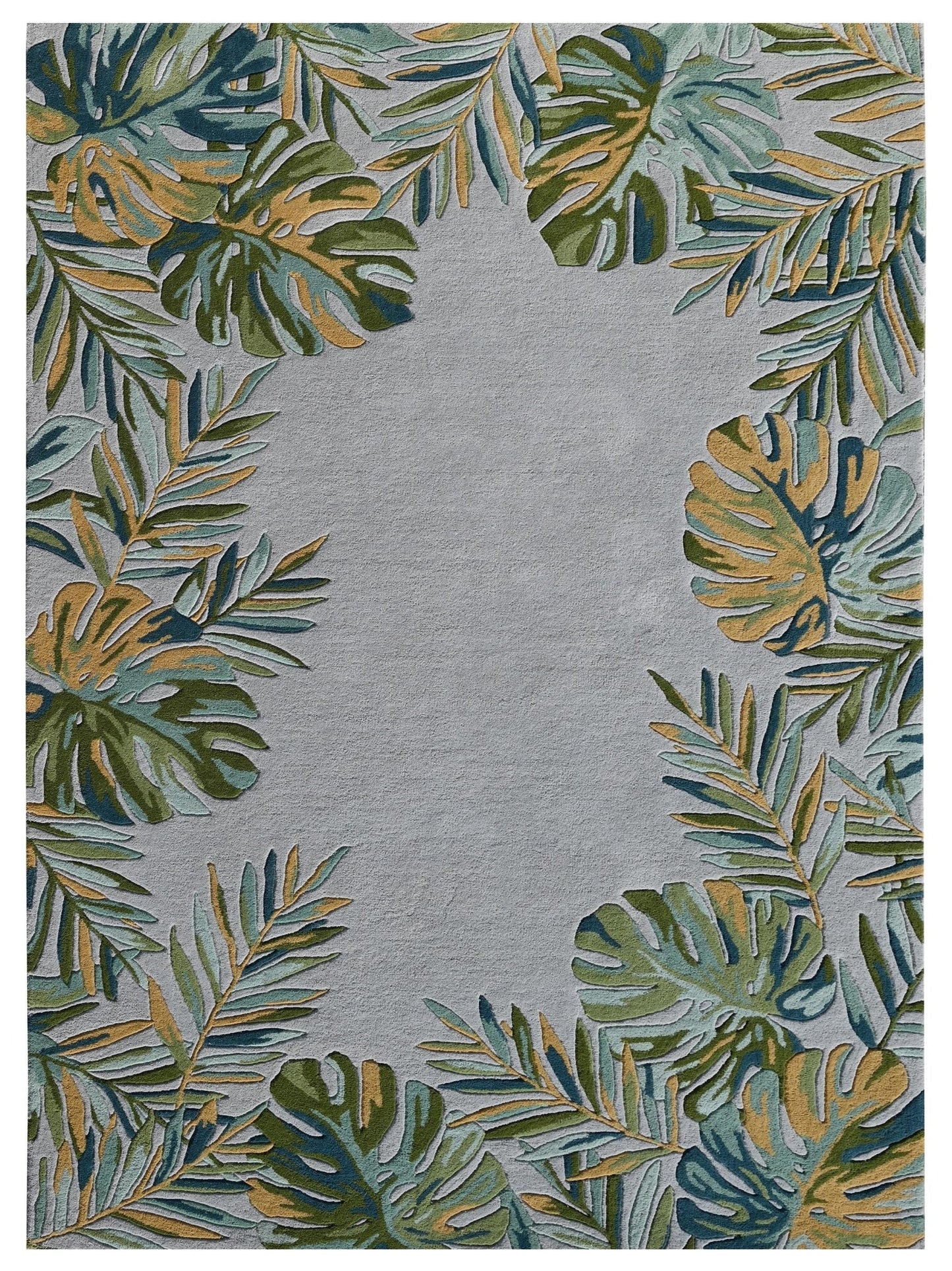 KAS Cove 3003 Grey Green Florals & Tropicals Rug - Rugs - KAS - Atlanta Designer Rugs