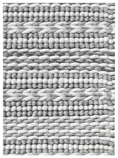 KAS Cortico 6164 Grey Ivory Casual Woven Rug - Rugs - KAS - Atlanta Designer Rugs