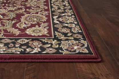 Kas Cambridge 7301 Red Black Traditional Machine Woven Rug