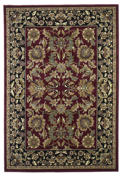 Kas Cambridge 7301 Red Black Traditional Machine Woven Rug