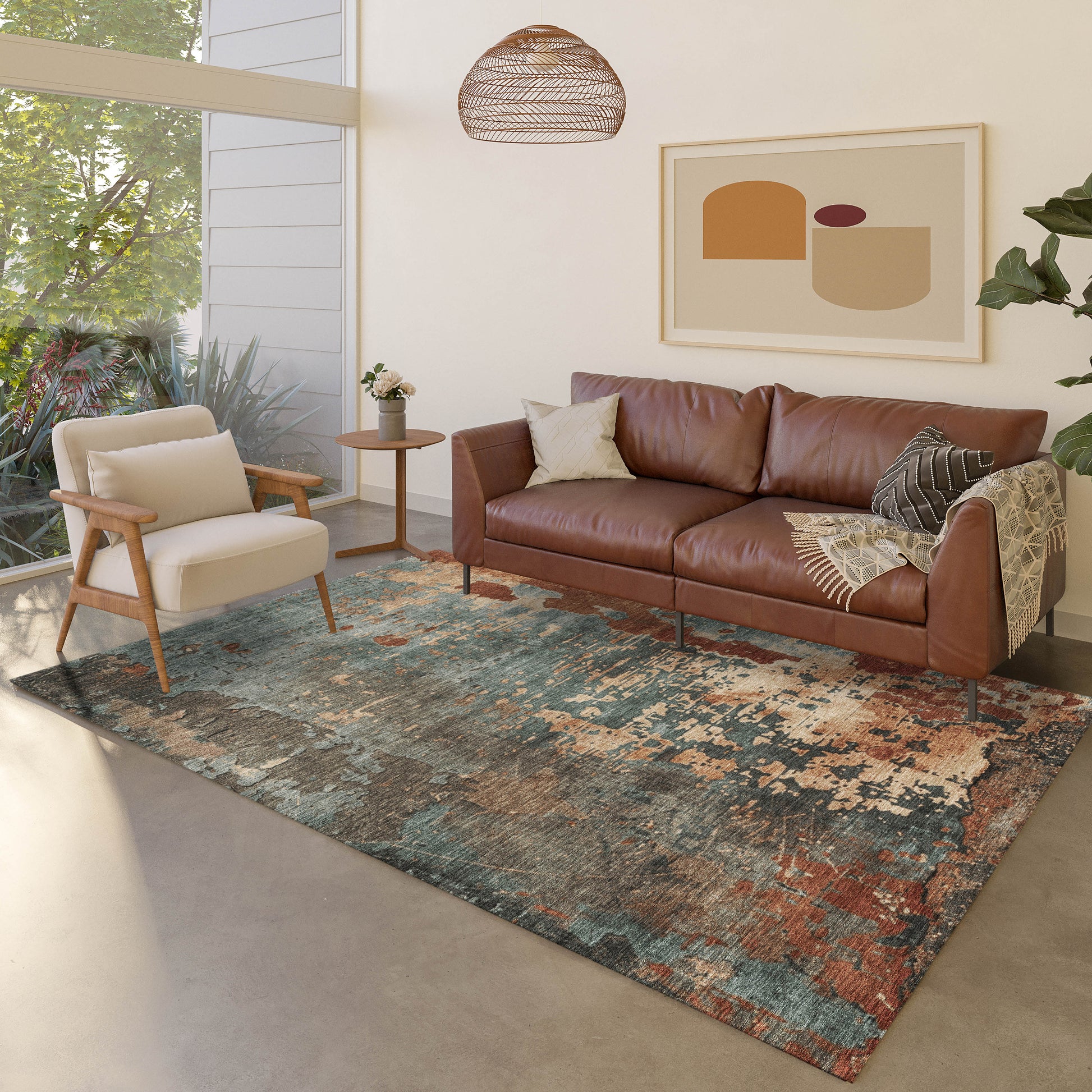 Dalyn Rugs Kochi  Teal  Transitional