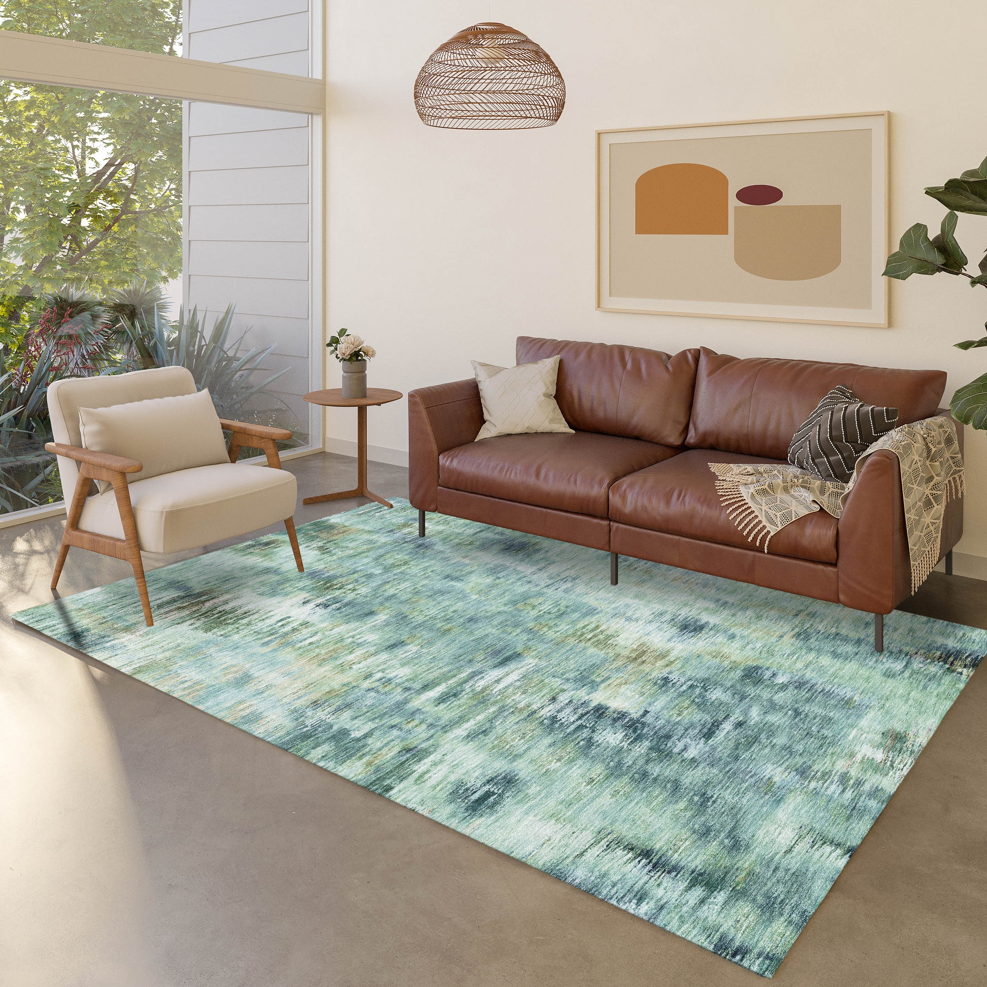 Dalyn Rugs Kochi  Teal  Transitional