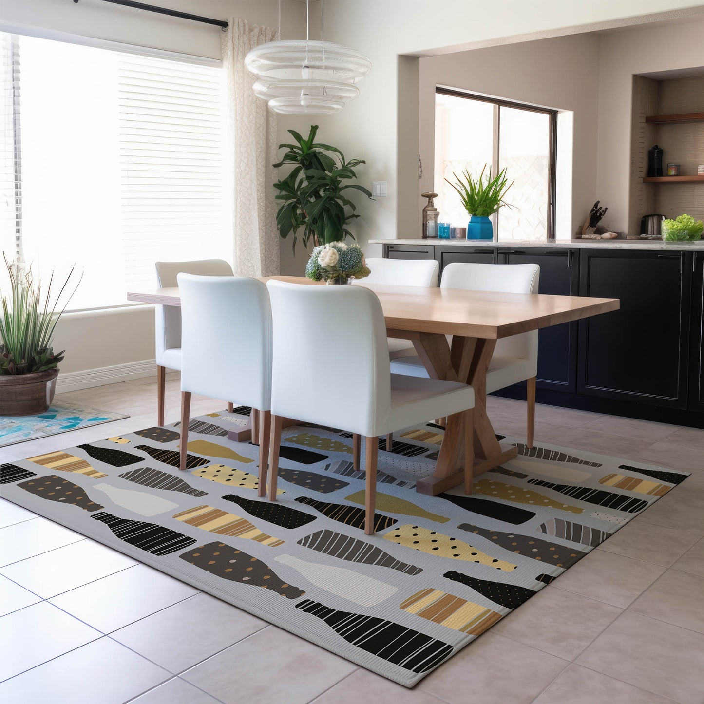 Dalyn Rugs Kendall  Silver  Kitchen