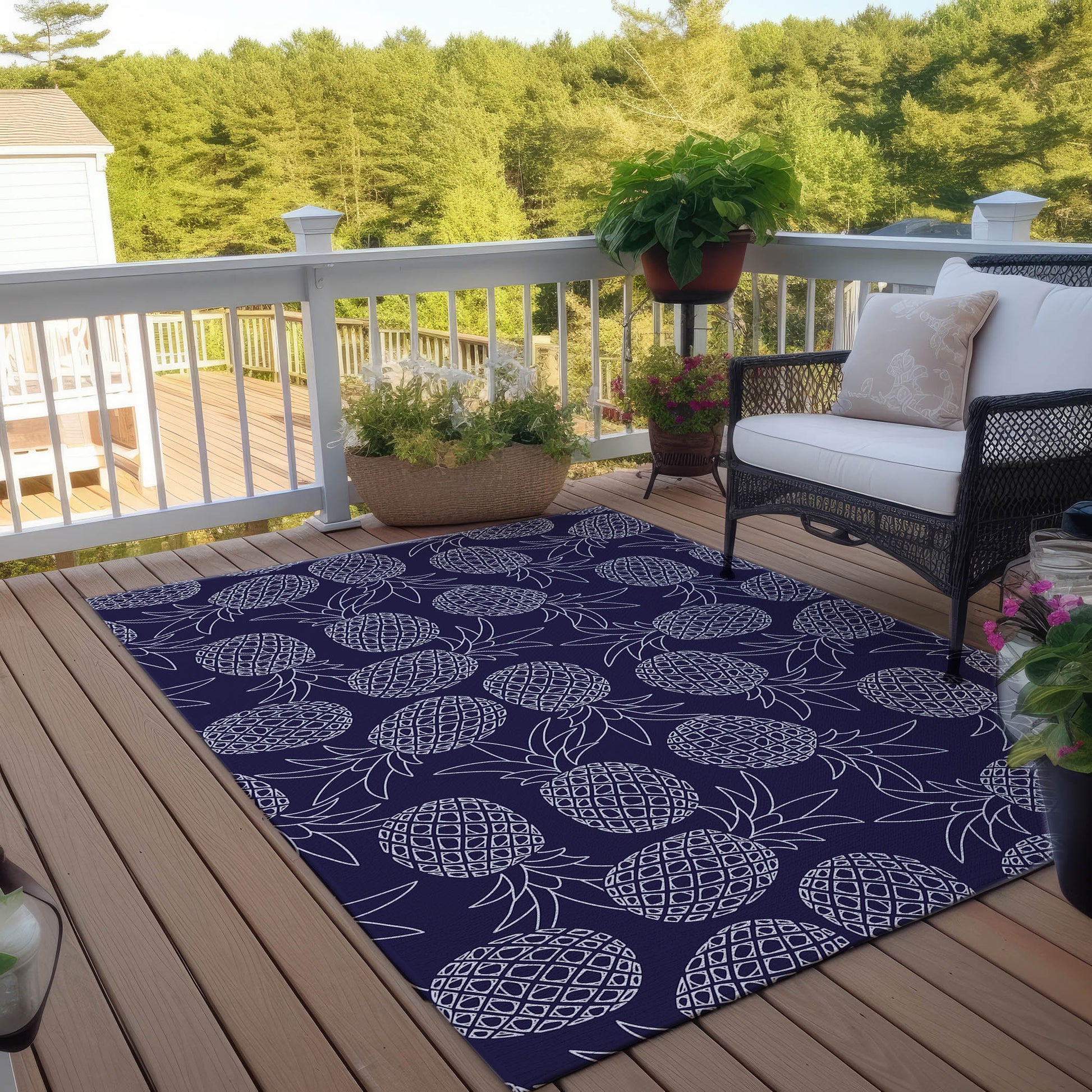 Dalyn Rugs Kendall  Navy  Kitchen