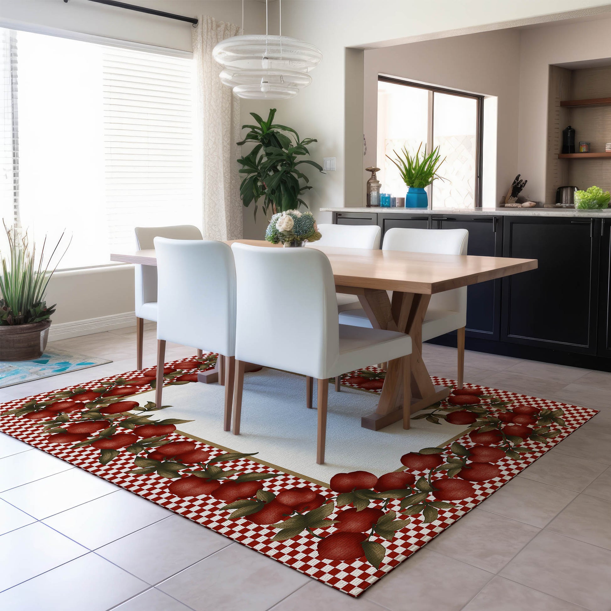 Dalyn Rugs Kendall  Red  Kitchen