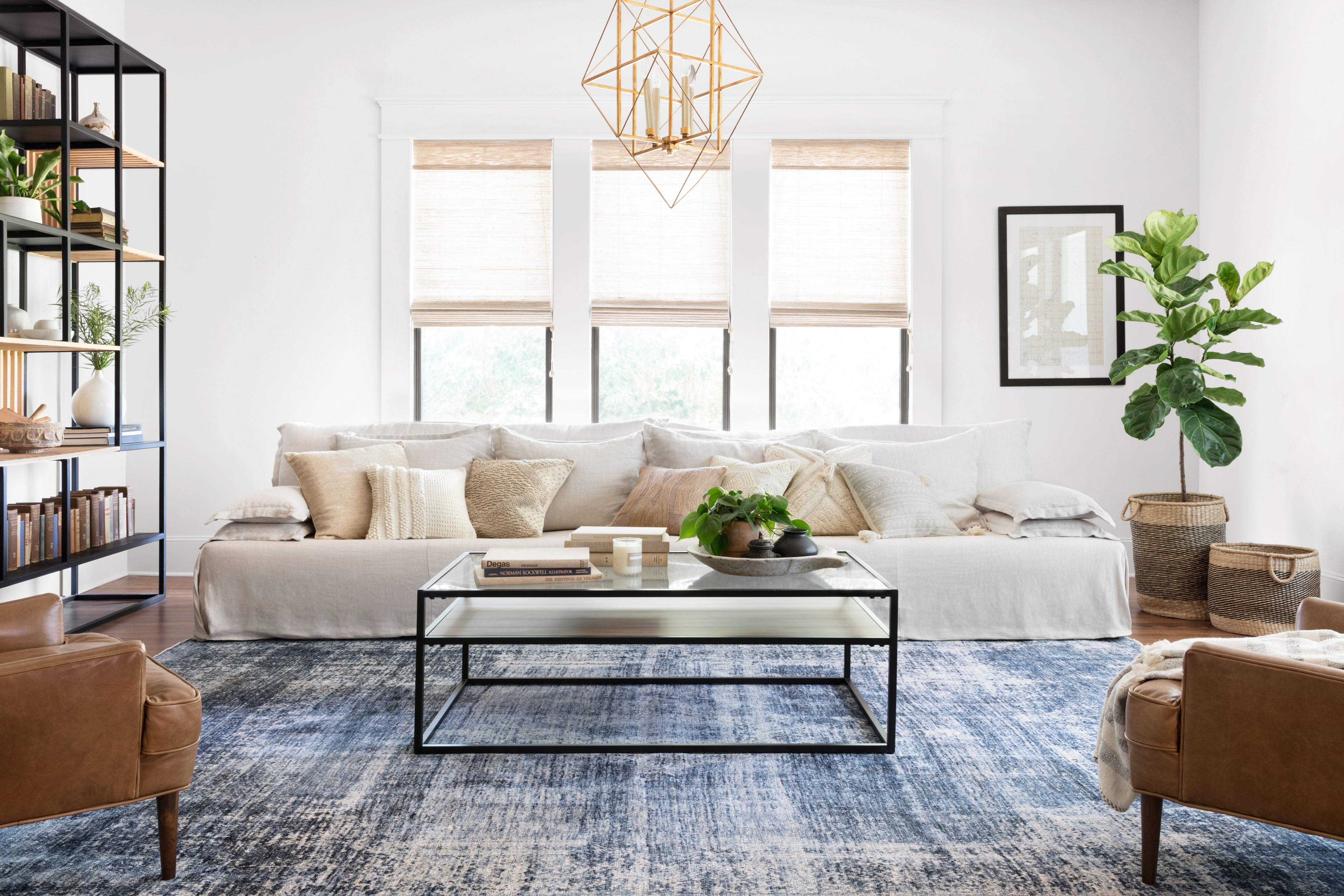 Magnolia Home by Joanna Gaines x Loloi Kennedy KEN-01 Denim Denim
