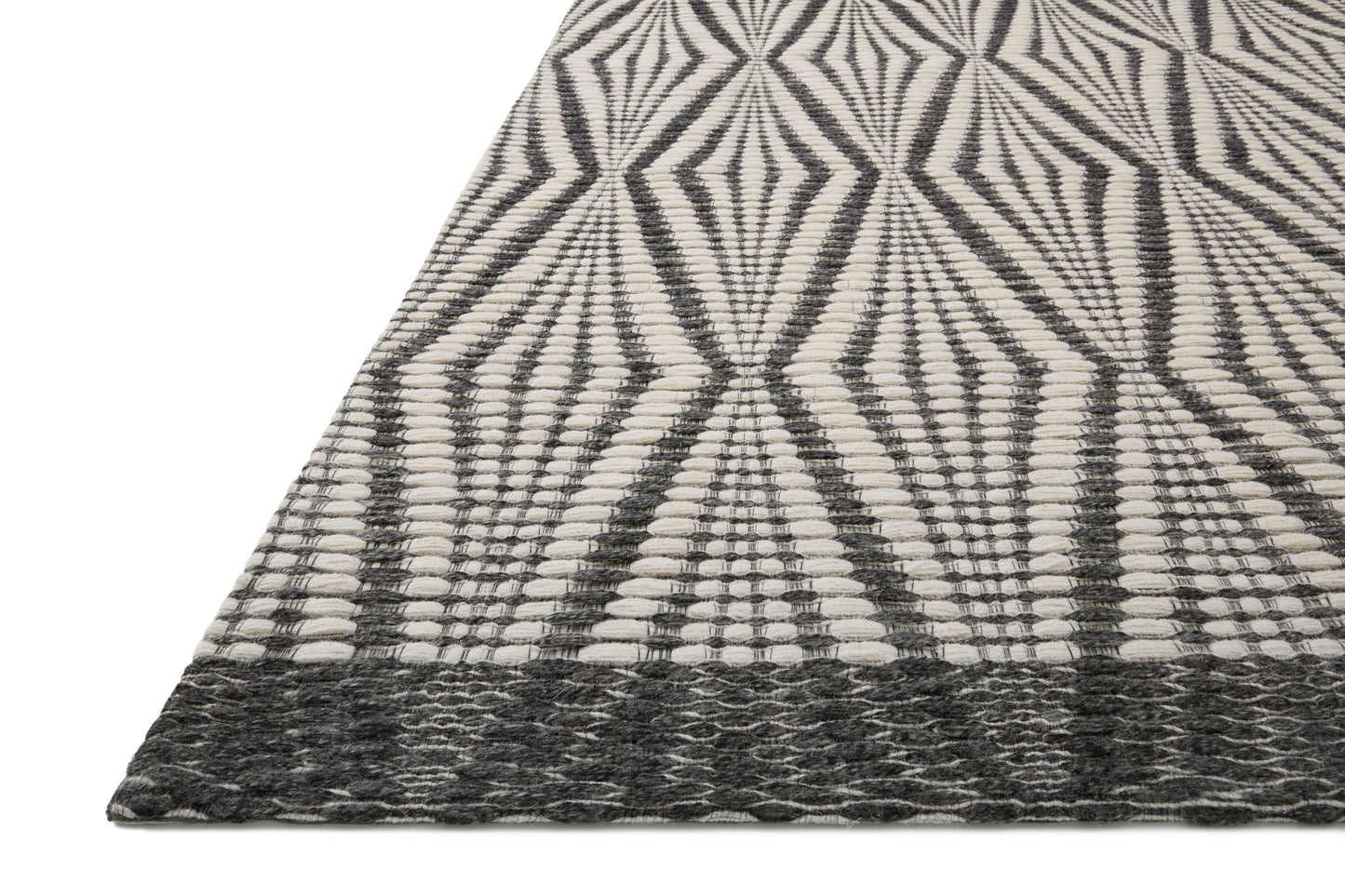Loloi Kenzie  Ivory Charcoal Contemporary