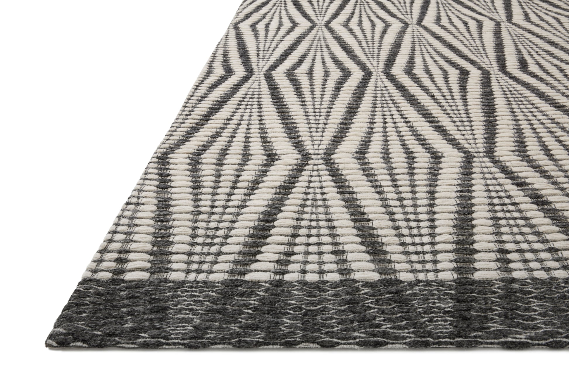 Loloi Kenzie  Ivory Charcoal Contemporary