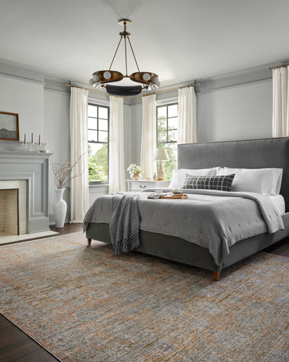 Jean Stoffer x Loloi Katherine  Terracotta Smoke Traditional