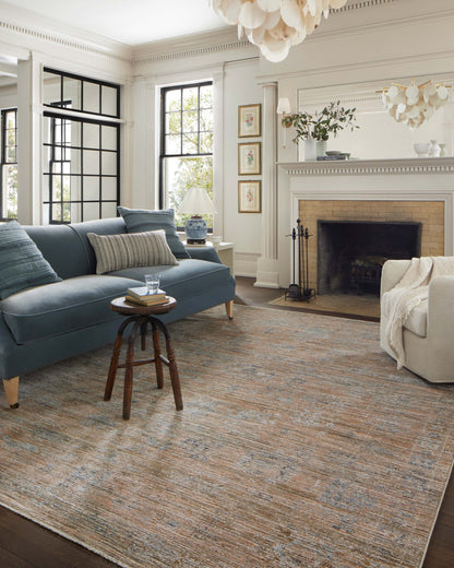 Jean Stoffer x Loloi Katherine  Copper Steel Traditional